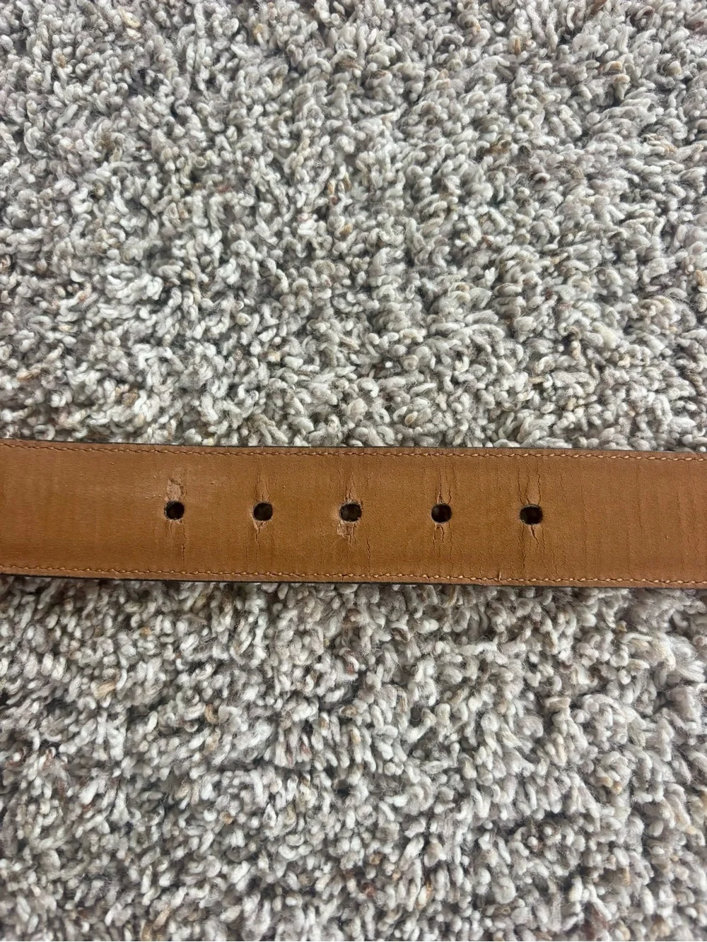 Kids Nautica Classic Brown Leather Belt